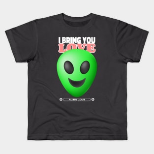 Alien Love Party Rave Kids T-Shirt